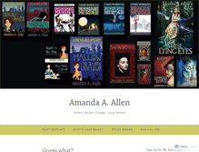 Tablet Screenshot of amandaaallen.com